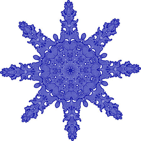 Very beautiful vintage snowflake. の写真素材
