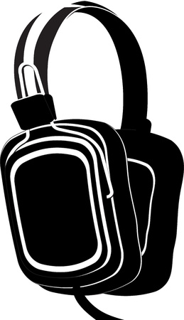 Headphones illustration の写真素材