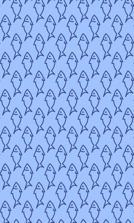 Seamless pattern with fish の写真素材
