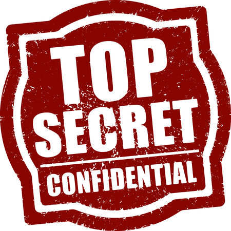 Top secret red rubber stamp の写真素材
