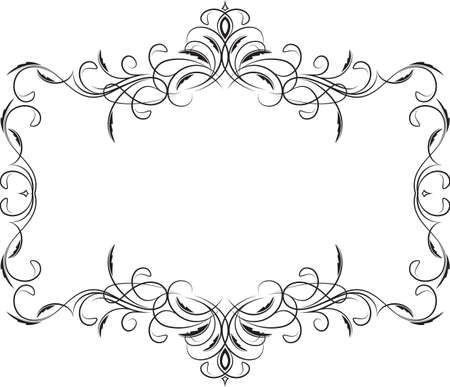 Retro-styled frame. のイラスト素材