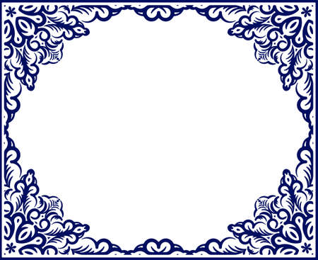 Retro-styled frame. Vectorのイラスト素材