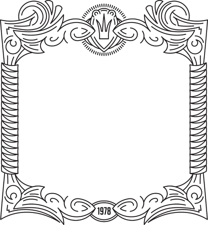Unusual, decorative lace ornament, vintage frame with crown and oval place for date or monogram. Vector illustration greeting card, invitation.のイラスト素材