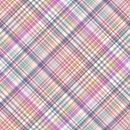 Seamless cross colorful, checkered diagonal pattern.のイラスト素材