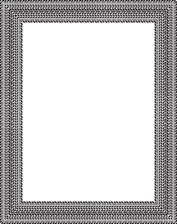 Vector frame in tire traces styleのイラスト素材
