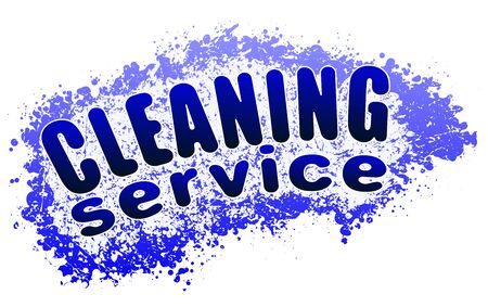 cleaning service blue tones designのイラスト素材