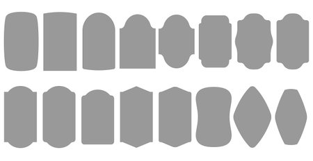 Big set of vector labels shape for your design.のイラスト素材