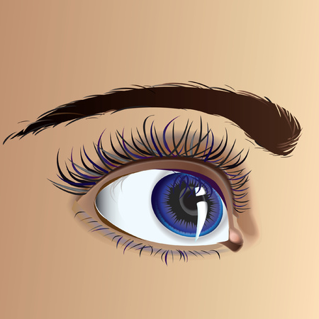 Beautiful attractive female eye with expressive lookのイラスト素材