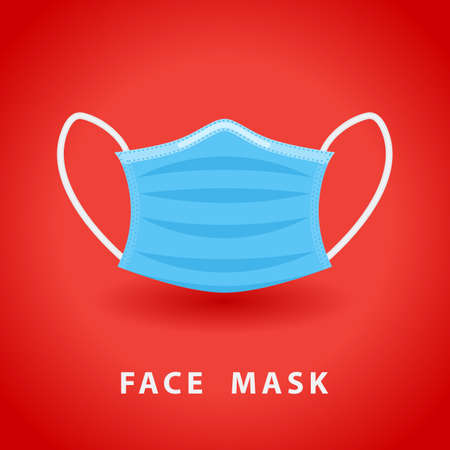 Medical protective mask, Surgical mask, Dust protection, Prevent Coronavirusのイラスト素材