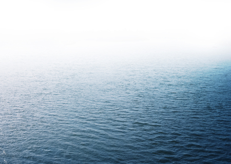 Ripples on blue water surfaceの写真素材