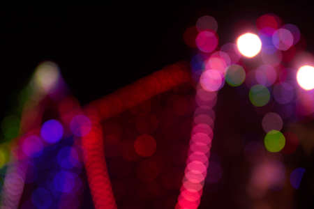 abstract colorful christmas bokeh backgroundの写真素材