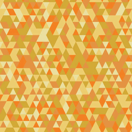 Vector orange retro triangular seamless pattern background.のイラスト素材