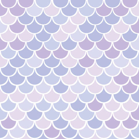 Vector shades of purple multicolor mermaid fish scale seamless pattern background.のイラスト素材