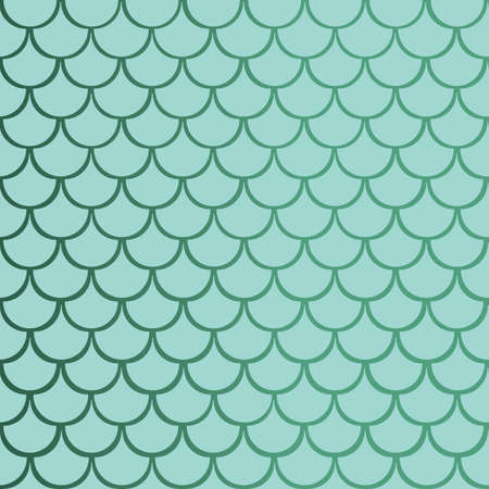 Vector gradient blue mermaid fish scale seamless pattern background.のイラスト素材