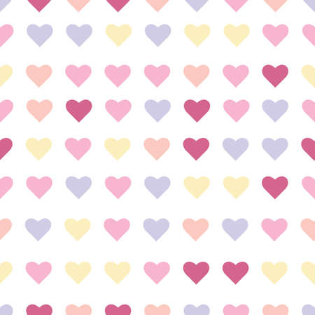 Heart valentine seamless patternのイラスト素材