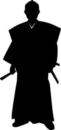 è£ in a black manのイラスト素材