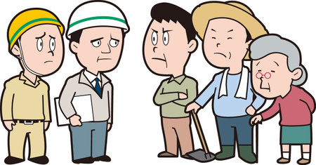 Construction troublesのイラスト素材