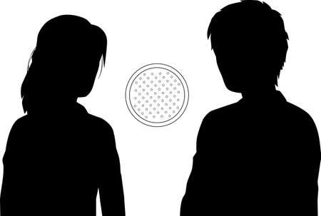 Visiting women and menのイラスト素材
