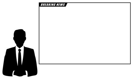 Male News Anchorのイラスト素材