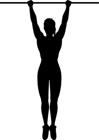 Woman Pulling Upのイラスト素材