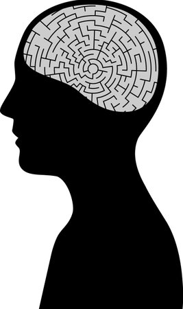 Brain and labyrinthのイラスト素材