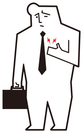 People with a sore heartのイラスト素材