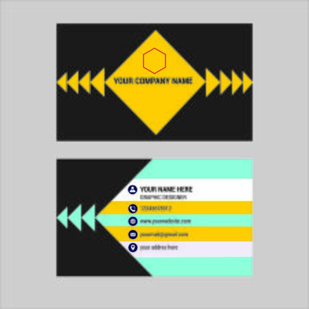 Clean business card templateのイラスト素材