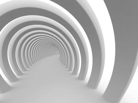 Abstract tunnel background. 3d rendered imageの写真素材