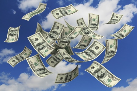 Falling Dollars from the sky
