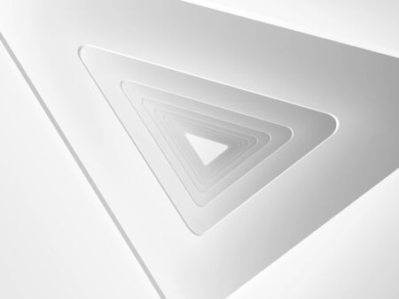 Abstract architectural triangular background. 3d