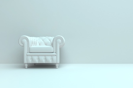 Room with a chair. 3d rendered backgroundの写真素材