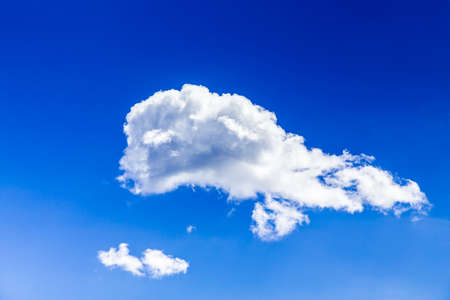 Beauty cloud on a summer blue skyの写真素材
