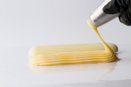 preparation of a custard batter for eclairs