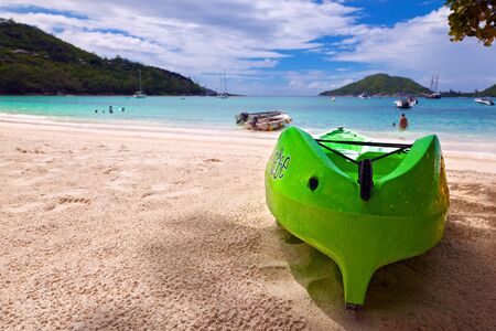 green boatの写真素材