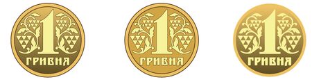 Ukrainian hryvniaのイラスト素材