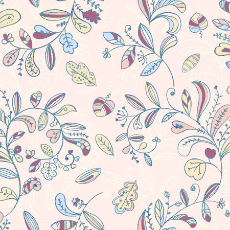 Vivid repeating floral - For easy making seamless pattern use it for filling any contoursの写真素材