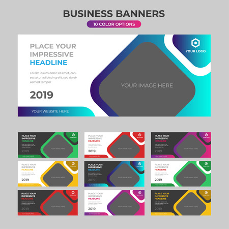 Modern banner design for your business that can be used for promotion and brandingのイラスト素材