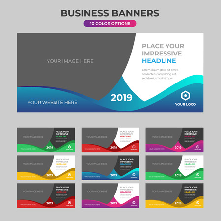 Creative web banner designのイラスト素材