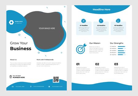 Clean modern flyer template designのイラスト素材