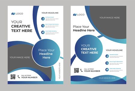 Modern Corporate flyer template designのイラスト素材