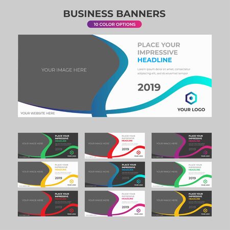 Modern dynamic look banner designのイラスト素材
