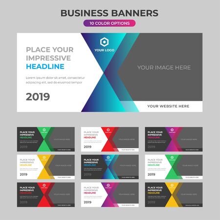 Corporate business banner templateのイラスト素材