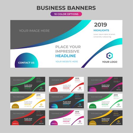 Abstract modern banner designのイラスト素材