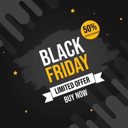 Black Friday banner designのイラスト素材