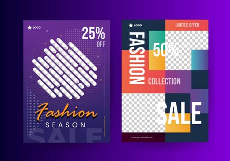Flyer template designのイラスト素材