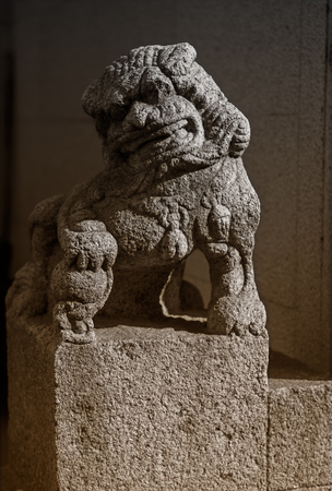 Stone lionの写真素材