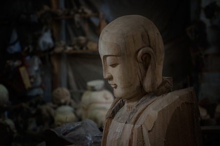 Suzhou Chong Shan Buddhist sculptureの写真素材