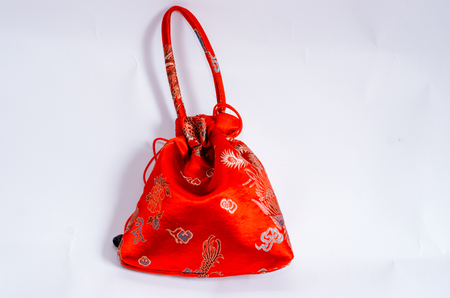 Chinese embroidery bagの写真素材