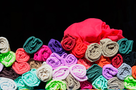 Small cotton shawlの写真素材