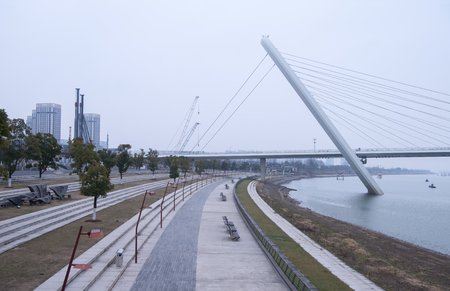 The architectural landscape of Qingao village in Nanjing, Jiangsuのeditorial素材